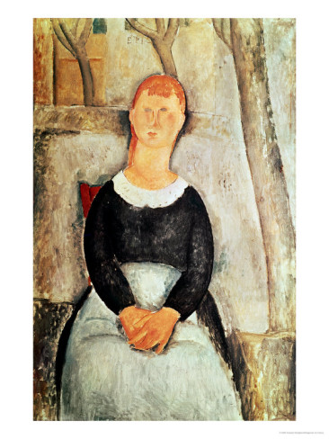 The Beautiful Grocer - Amedeo Modigliani Paintings